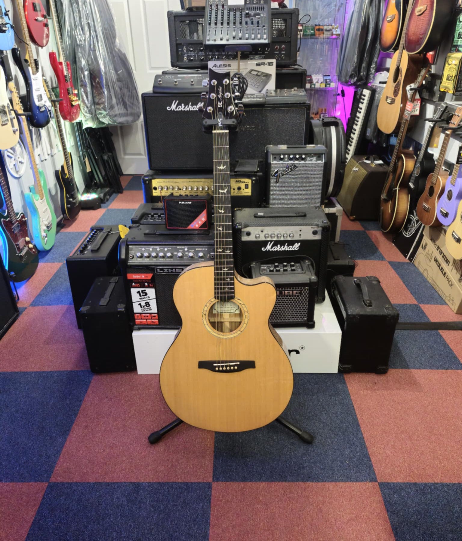 PRS SE A15AL Alex Lifeson Thinline w/ Hard case (Pre-owned) – Muso