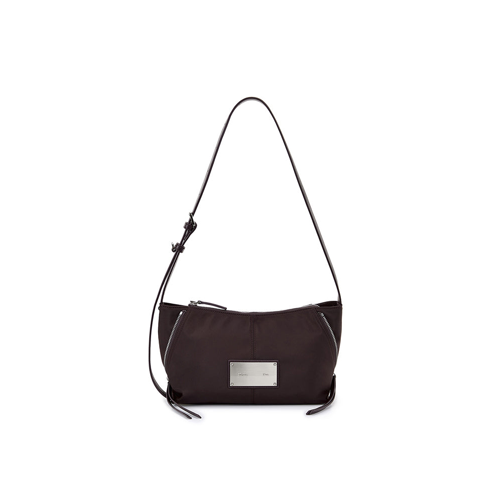 SIDE ZIPPER FABRIC TWO WAY BAG IN WINE – Matin Kim