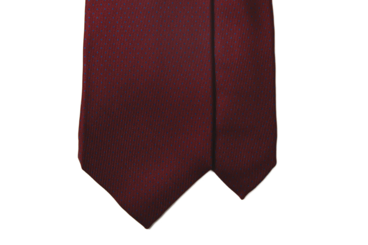 ラスト1点！】MILANO SERIES ネクタイ ◇ ボルドー×ピンドット