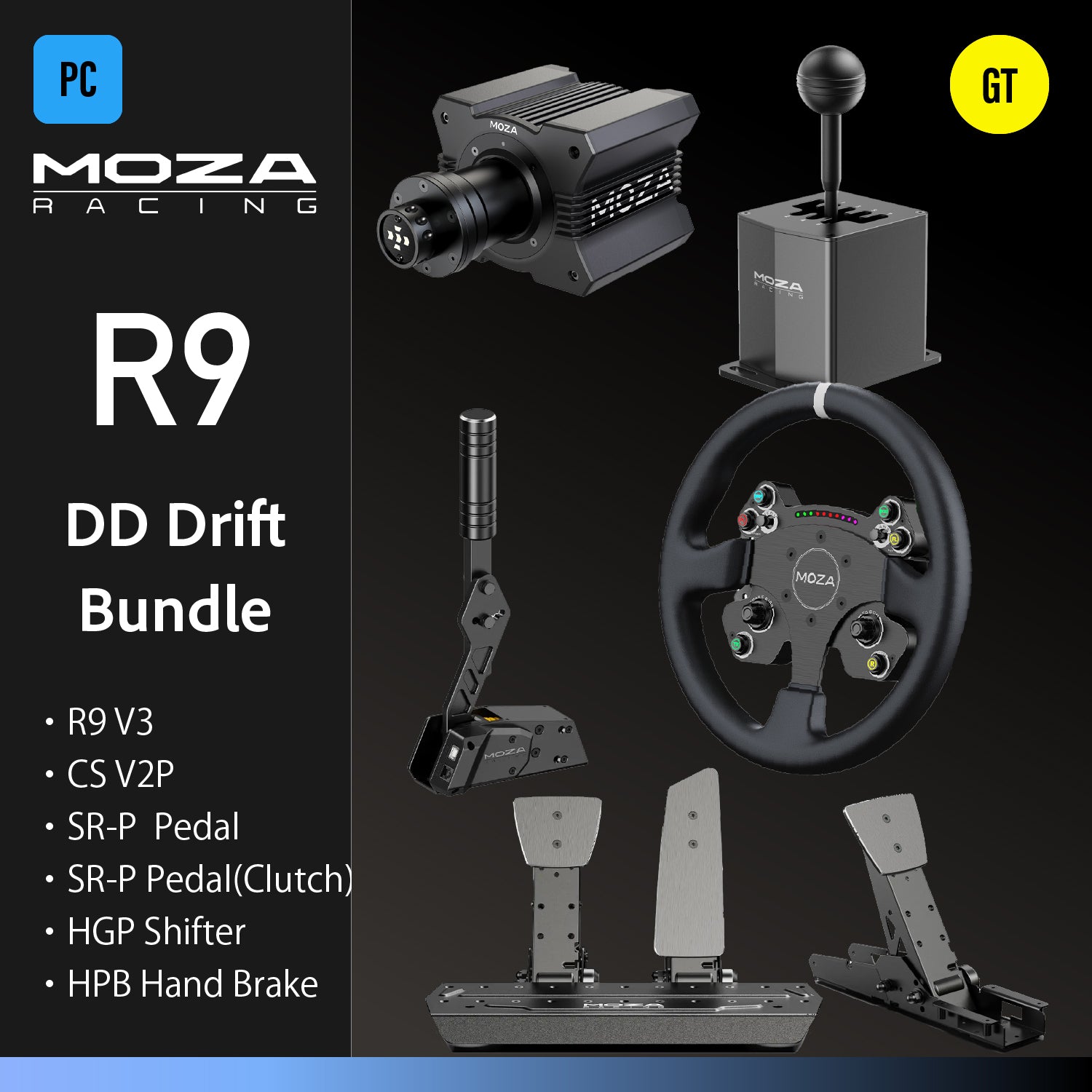 MOZA R9 DD Drift Bundle – Sim-Shop MOS