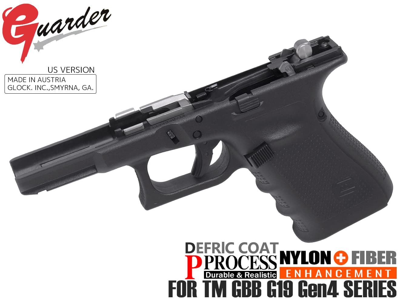GUARDER GLOCK Gen.4 US Ver オリジナルフレーム スチール強化パーツ