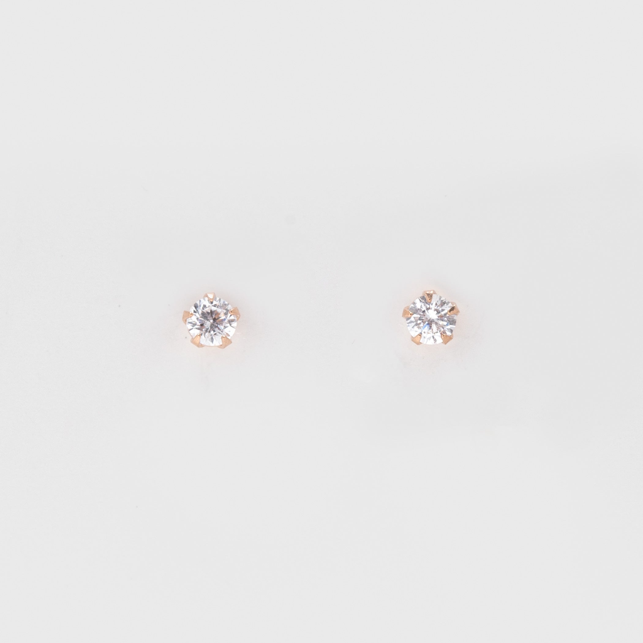 K18 ピンクゴールド キュービックジルコニア ピアス – Milluflora