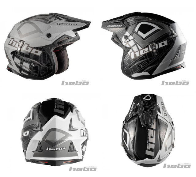 HC1026 ZONE4 PATRICK HEBO エボ トライアルヘルメット MFJ公認