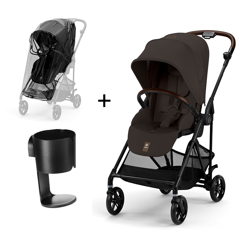 サイベックス メリオ カーボン 2025 + カップホルダー + レインカバー