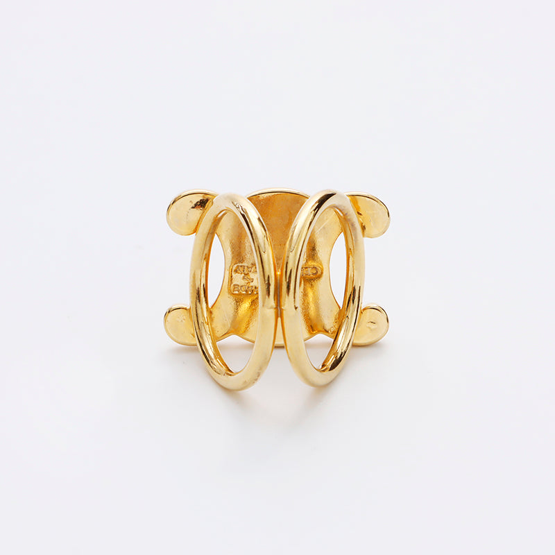 セリーヌ CELINE トリオンフ スカーフリング ヴィンテージ スカーフ