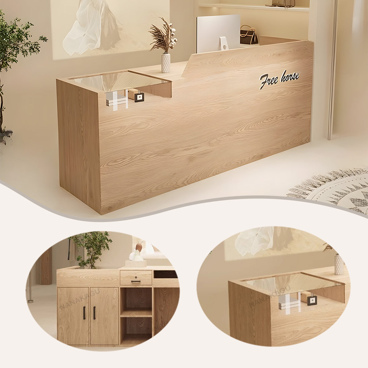 受付カウンター,レジカウンター,店舗用,鍵ロック,大容量収納,耐久性