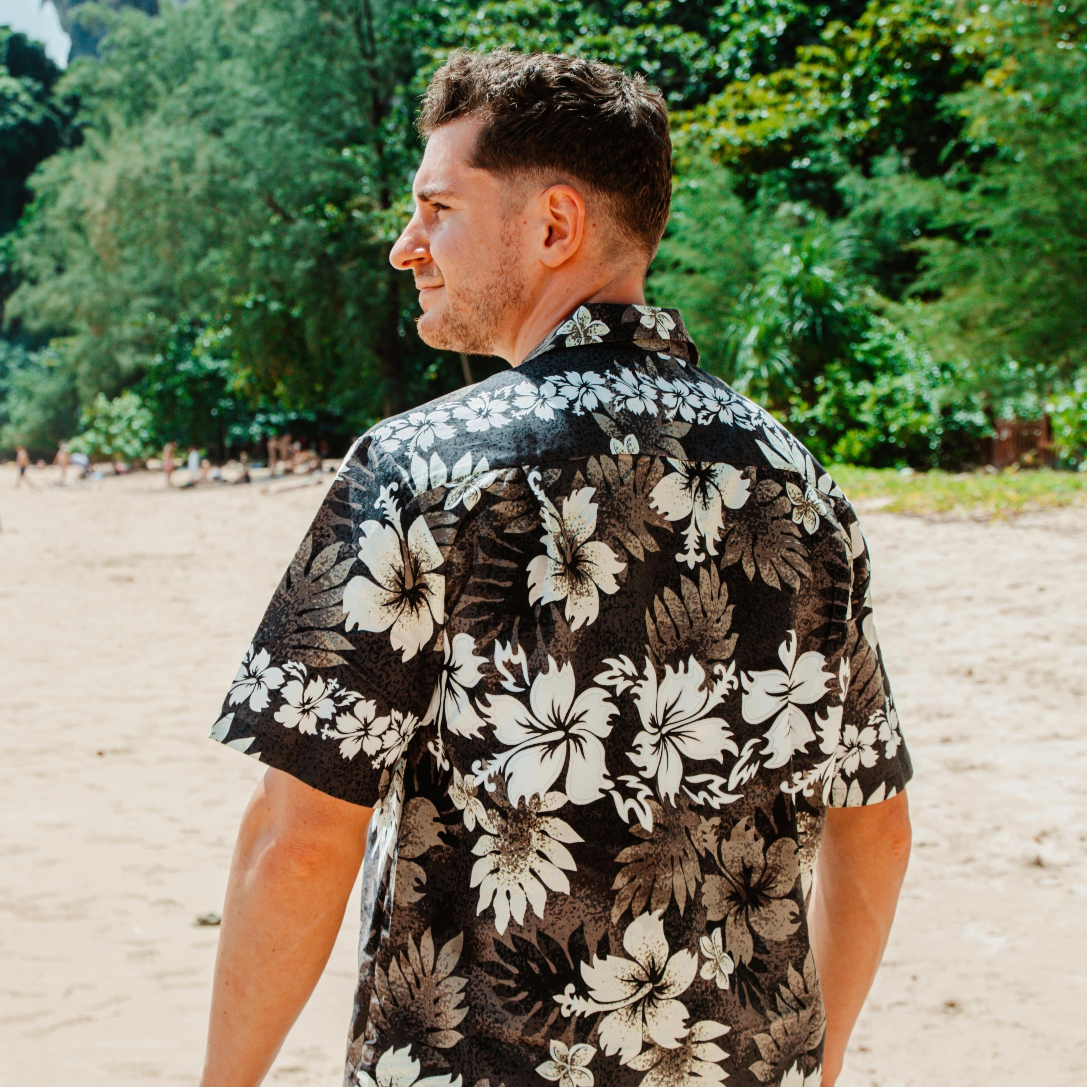 Camoflauge Cotton Men's Aloha Shirt, Made in Hawaii – Ninth Isle