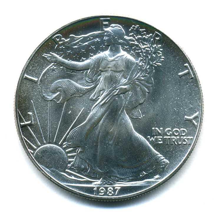アメリカ 1ドル銀貨 イーグル 1987年 – 野崎コイン