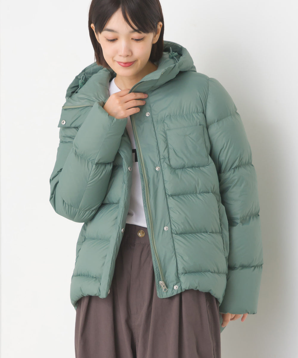 OMNES】フード付きコクーンダウンジャケット【1521-7068】