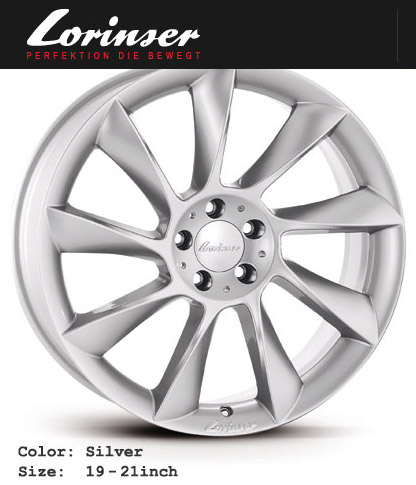 ロリンザー RS8 20インチ×10.0J 5H-112 （+38/+31/+26/+21） Silver（1