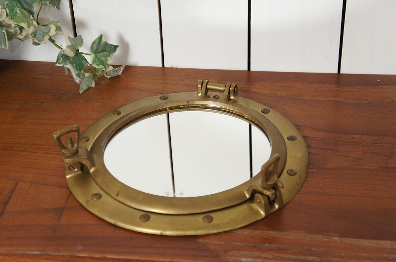 雑貨｜ヴィンテージ マリンインテリア 壁掛けミラー 船 丸窓 ｜81JP STORE