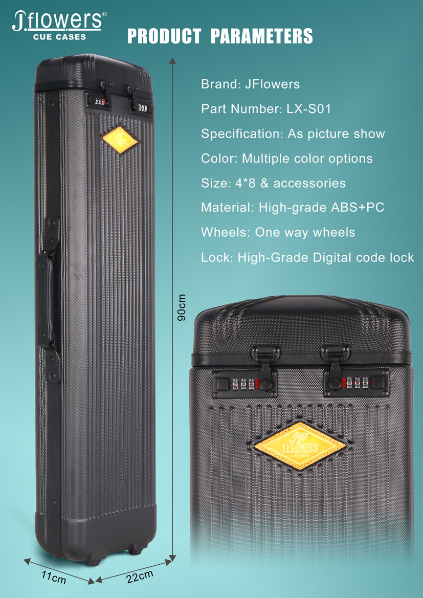 JFlowers Dealer Cases 4B8S-Dealer cases-Cue cases-Shopping Mall