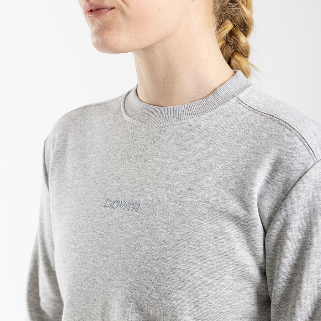 Women's Crew Neck Sweater (Grey) – CIOVITA