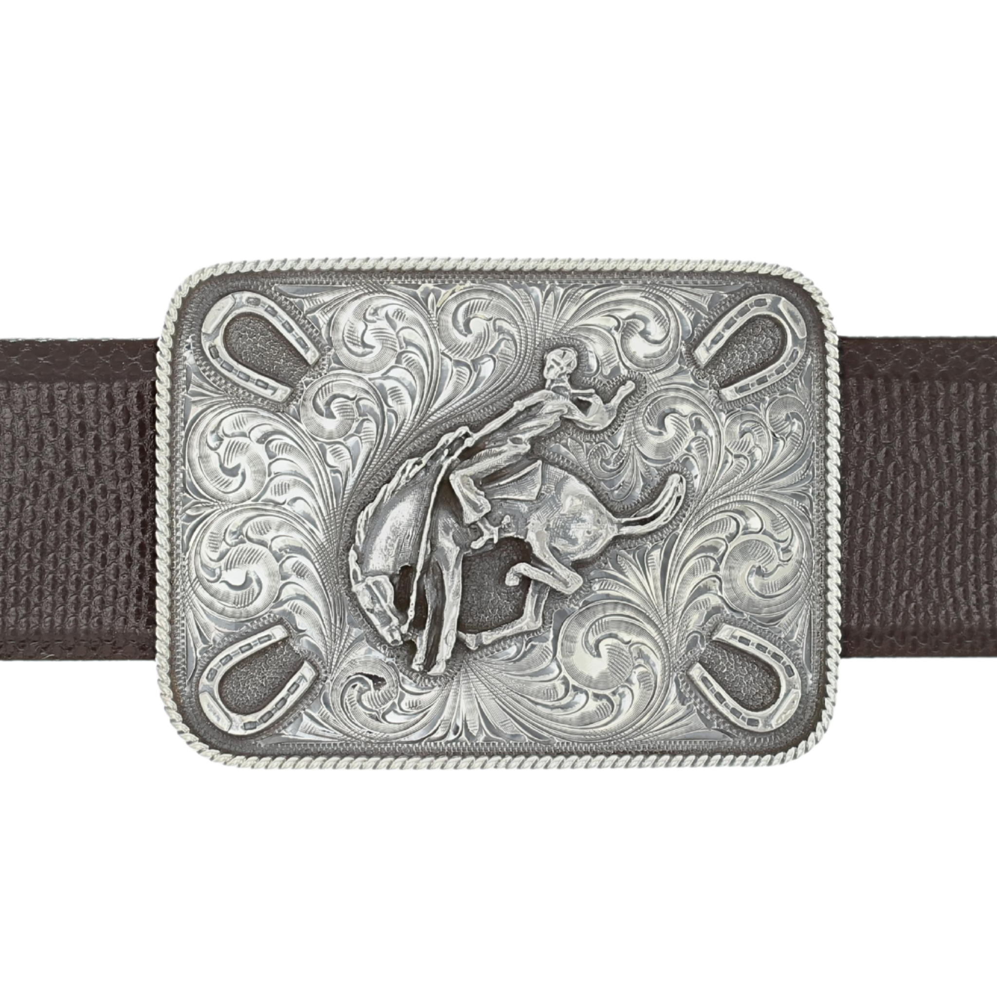 Dimmit 1802 Engraved Bucking Horse Trophy Belt Buckle – Clint Orms
