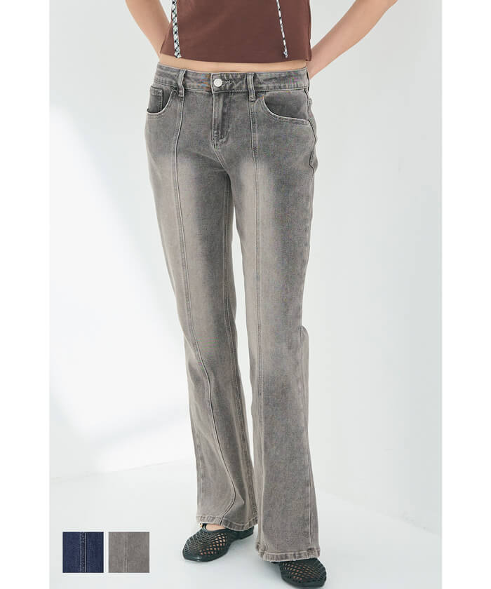 セール☆3690円→550円 ローライズデニムパンツ レディース メール便