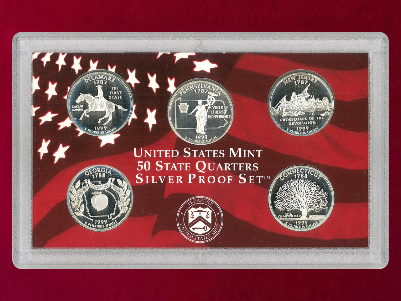 アメリカ】プルーフセット 9枚組 1999［C-0000203］ – ワールド
