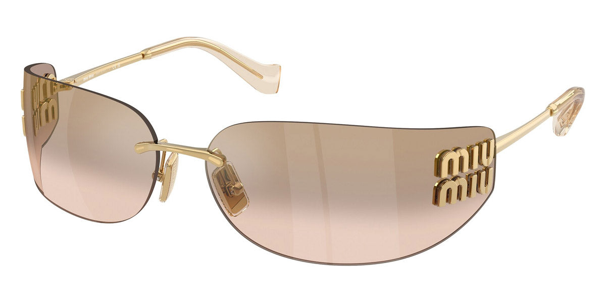 MIU MIU SUNGLASSES LOGO - MU A51S 5AK20P 75 - Gold
