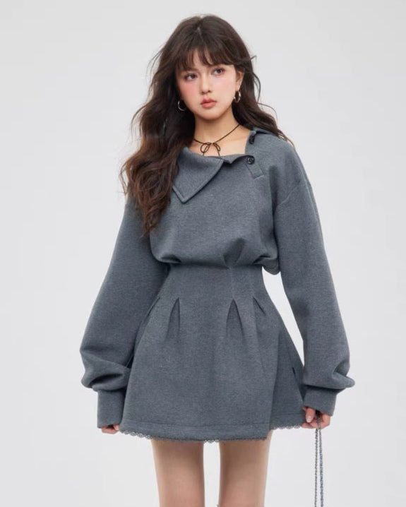 stylish cut one-piece DL1297