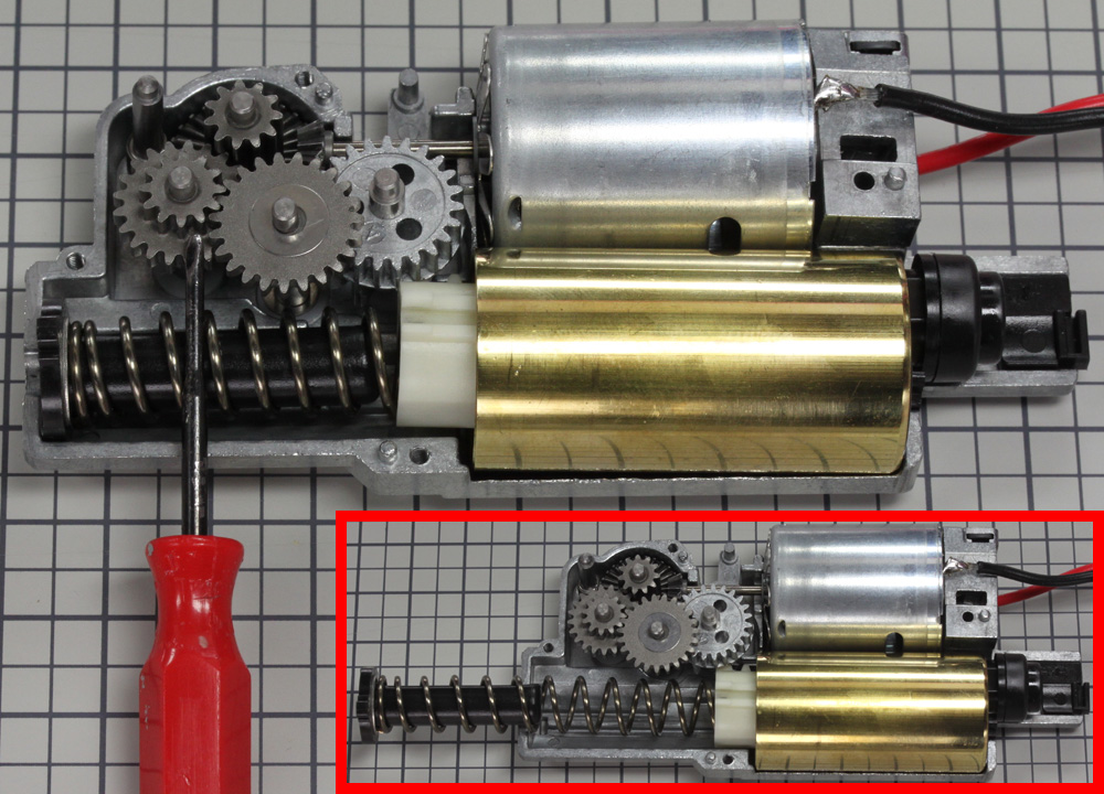 電拳 電動コンパクトマシンガン・メカボックス分解説明(コン電・MP7 Vz