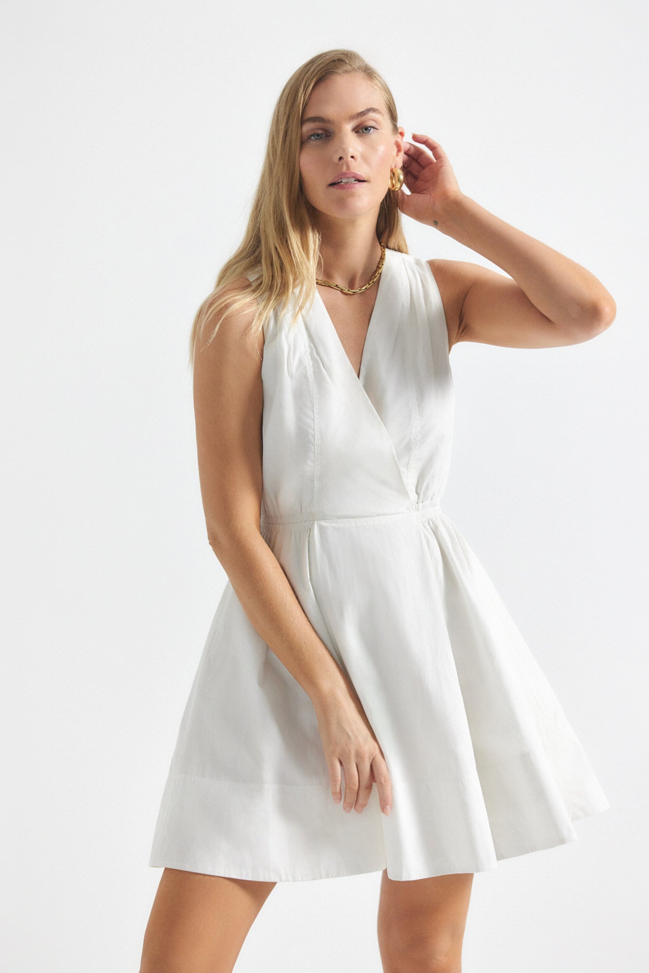 Tia Dress in White | Derek Lam 10 Crosby