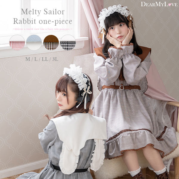 メルティセーラーうさぎワンピース – レディースファッション通販の夢