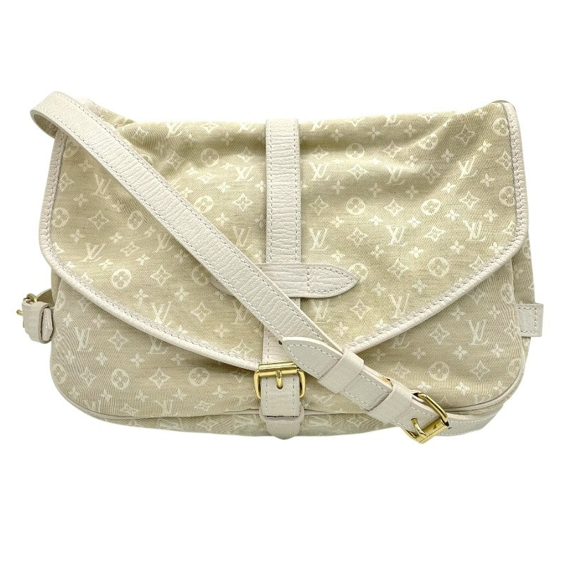 ルイ・ヴィトン LOUIS VUITTON ソミュール30 M95314 アイボリー×GD金具