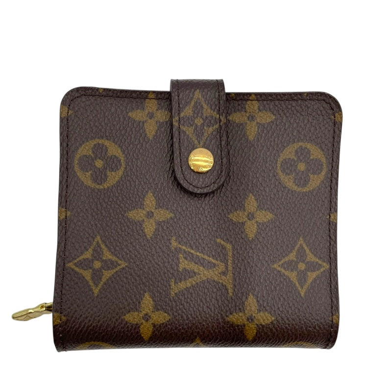 ルイ・ヴィトン LOUIS VUITTON コンパクトジップ M61667 ブラウン