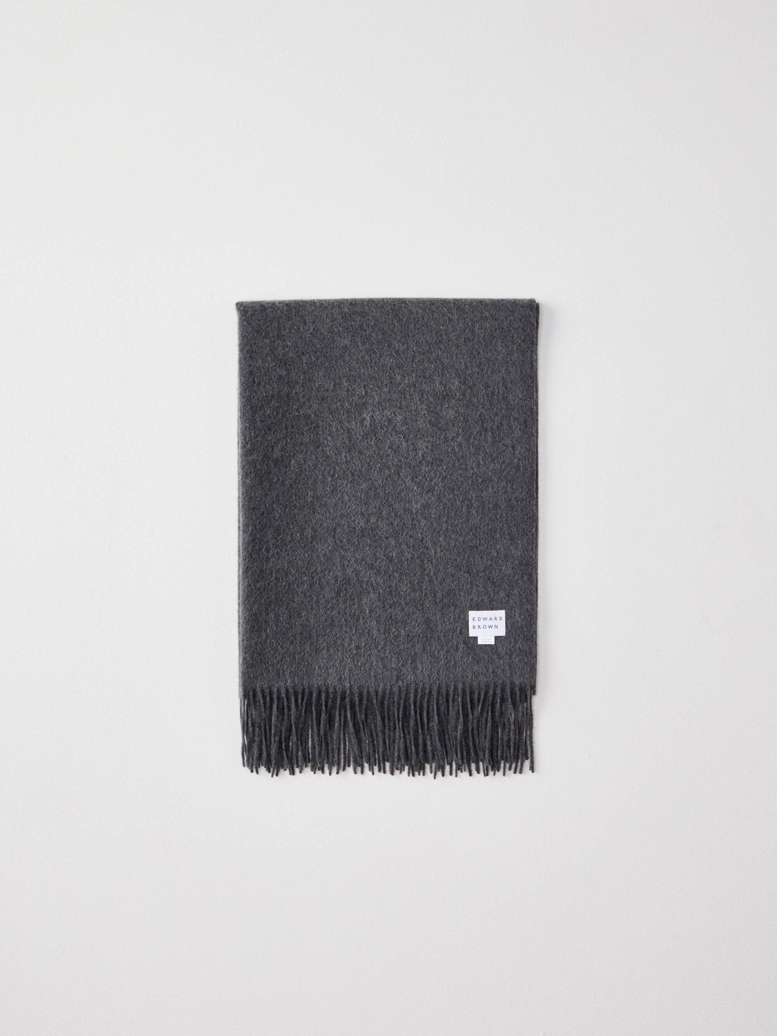 カシミヤストール ミッドグレー | EDWARD BROWN(エドワードブラウン