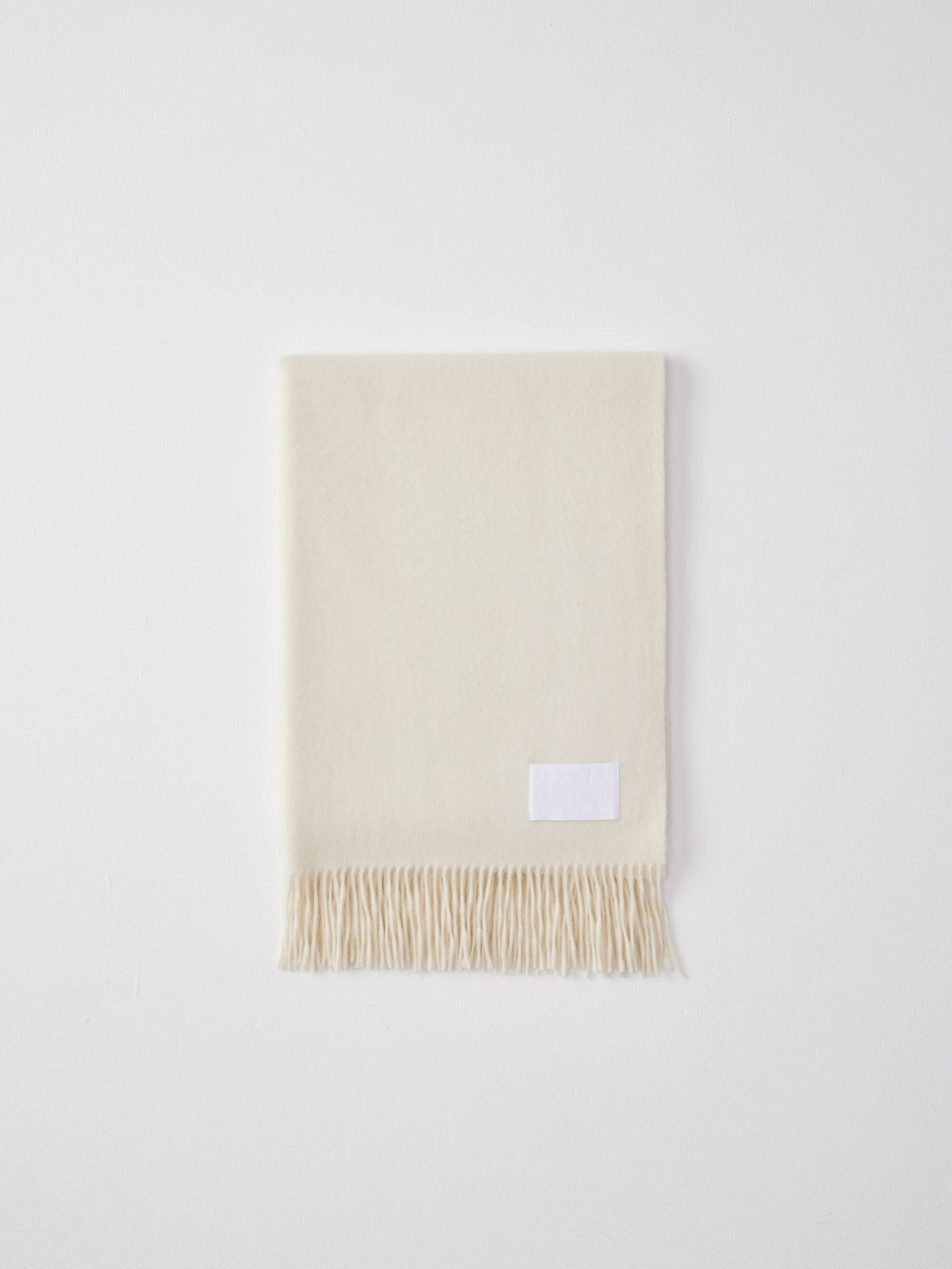 カシミヤストール オフホワイト | EDWARD BROWN(エドワードブラウン