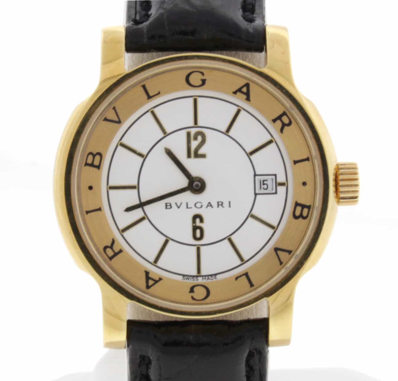Bvlgari Solotempo 18K Yellow Gold Ladies Watch ST29G