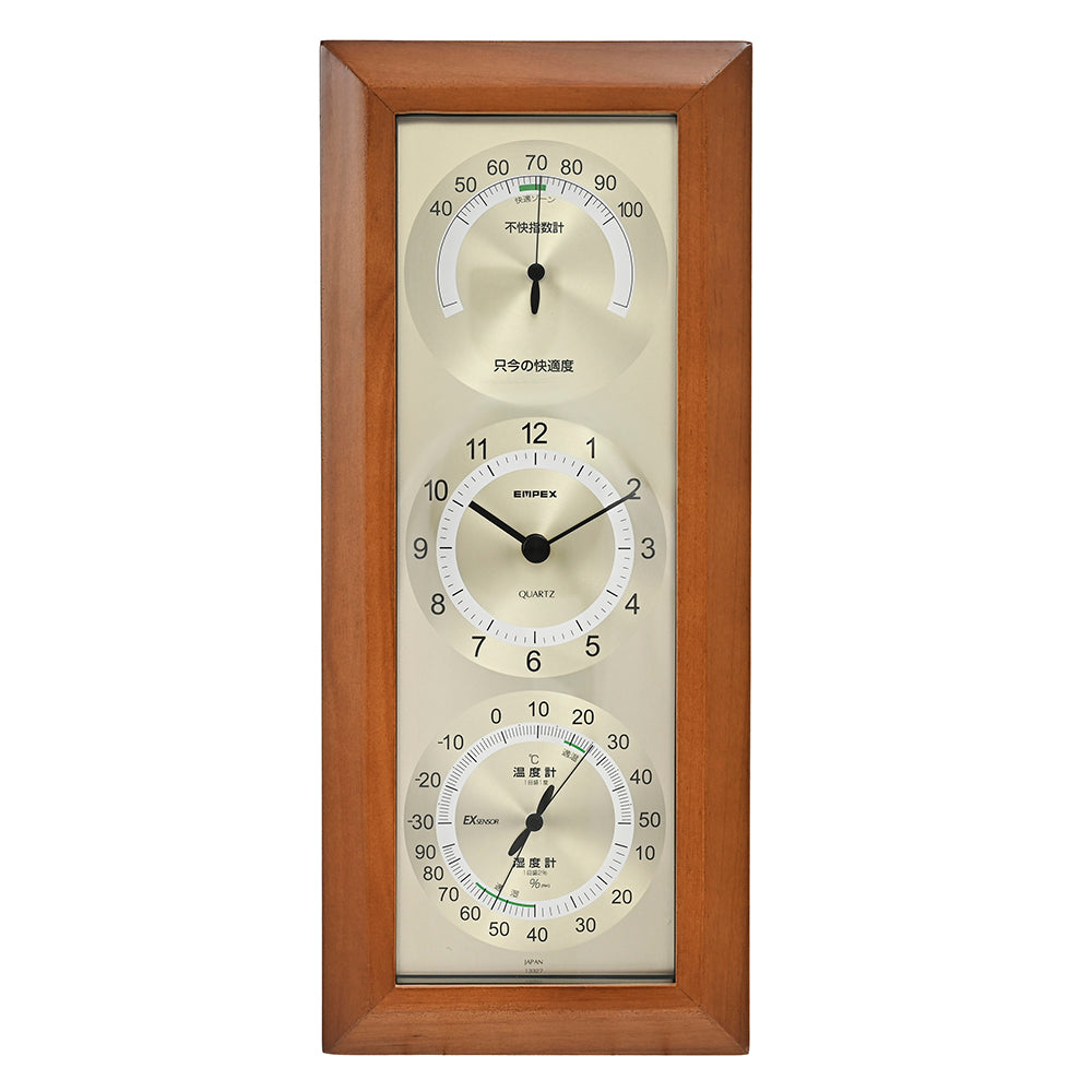 快適モニタ1台4役不快指数・時計・温度・湿度計 TM-712 – EMPEX