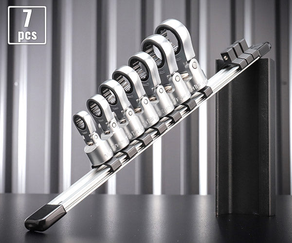 TONE フレックスラチェットめがねソケットセット(ホルダー付) 差込角