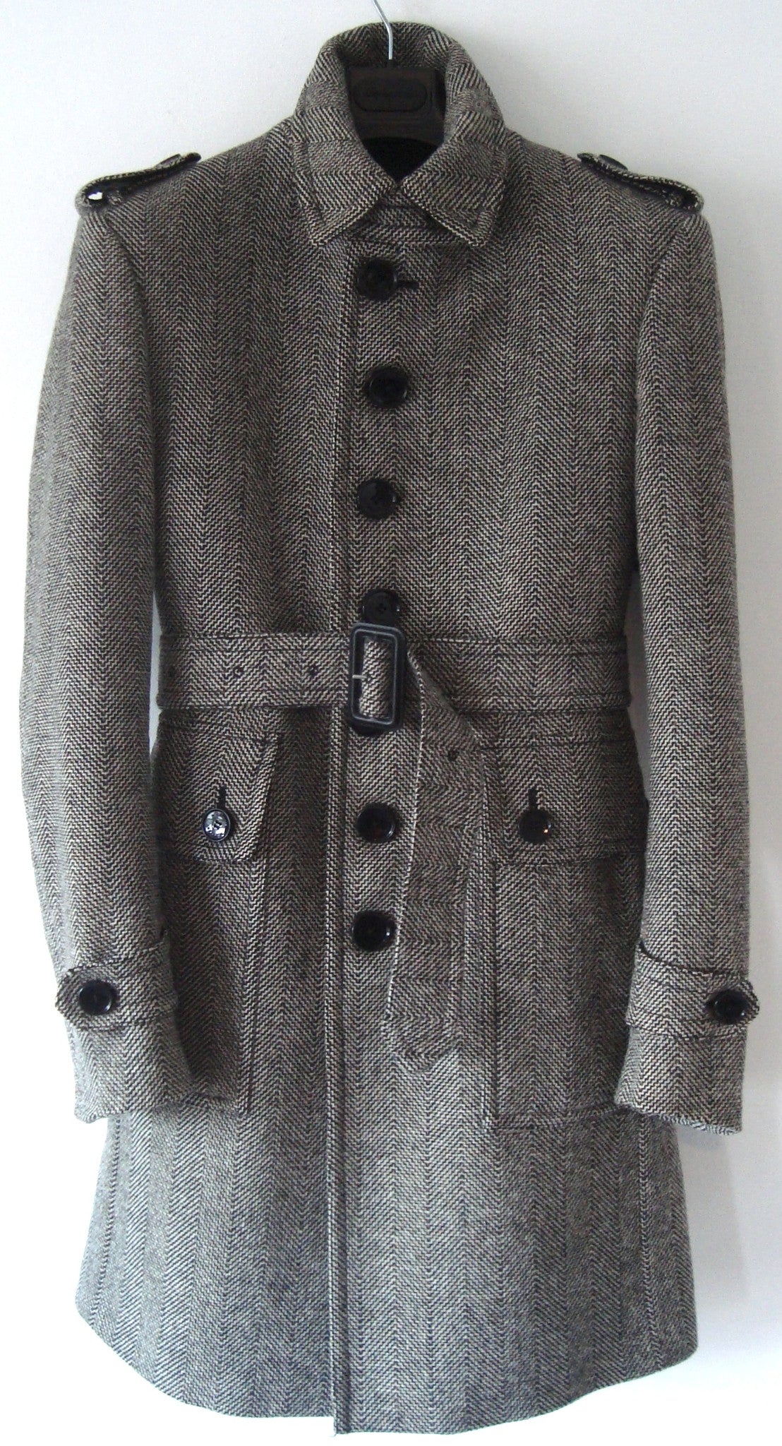 Burberry Prorsum 2007 Virgin Wool Single-Breasted Military Coat