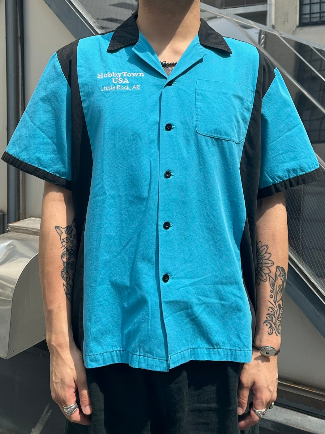90's HILTON「BOWLING SHIRT」ボウリングシャツ – FUJI STORE