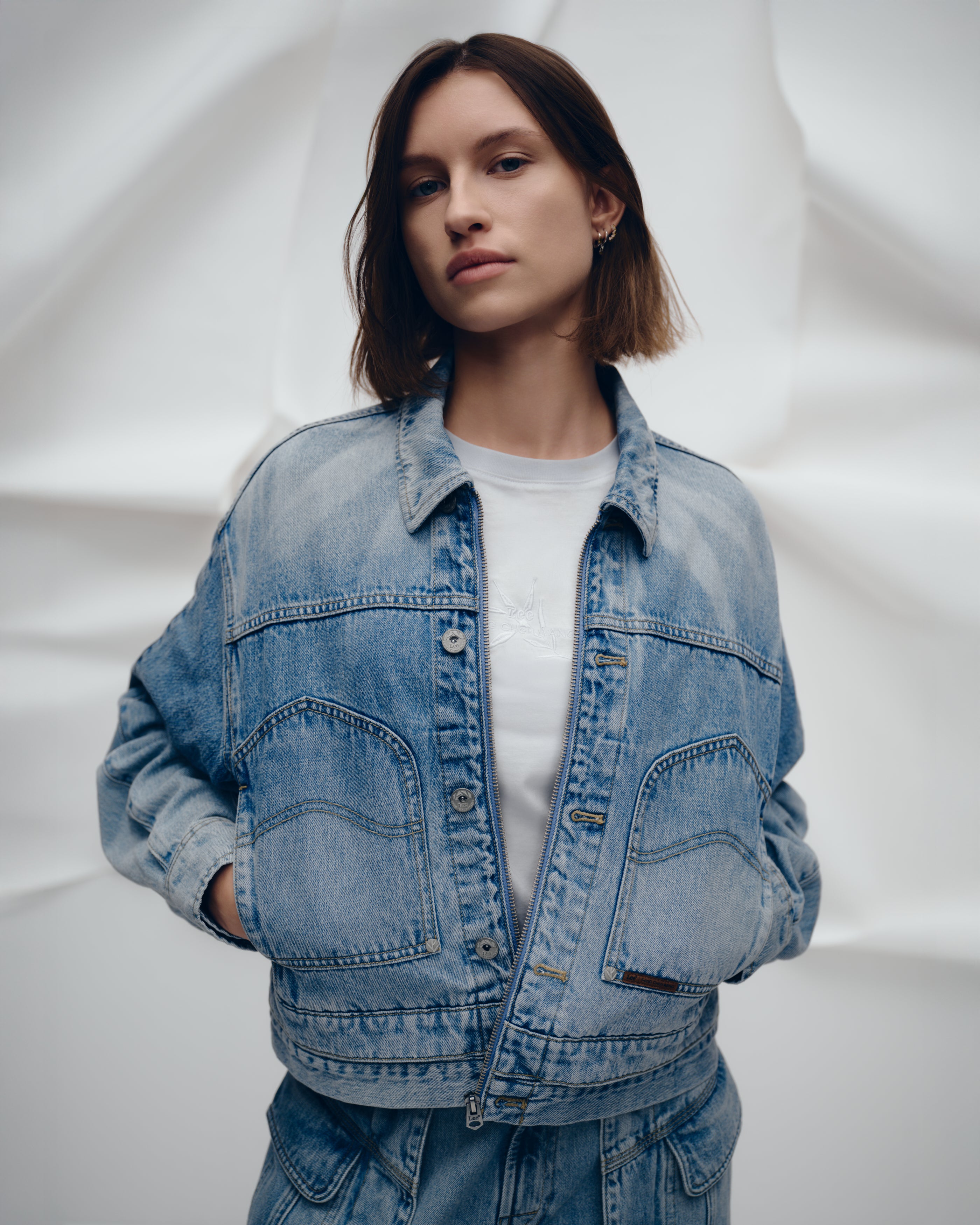 Lee x Feng Chen Wang WOMEN L/S DENIM JACKET