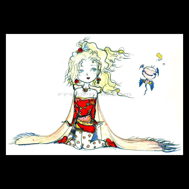 FF6 ティナ：天野喜孝氏のコンセプトアート ─ 全マップ完備