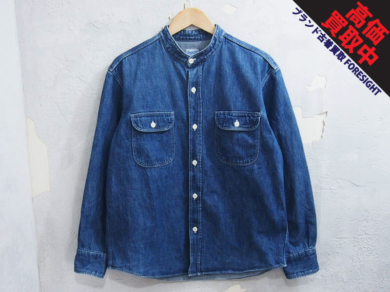 TENDERLOIN 'T-DENIM STAND SHT'デニムシャツ スタンドカラー 立ち襟 M