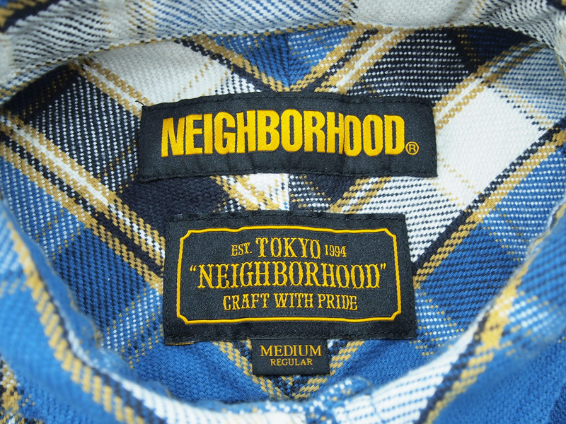 NEIGHBORHOOD 'CABELLA / C-SHIRT .LS' 長袖 チェック ネルシャツ