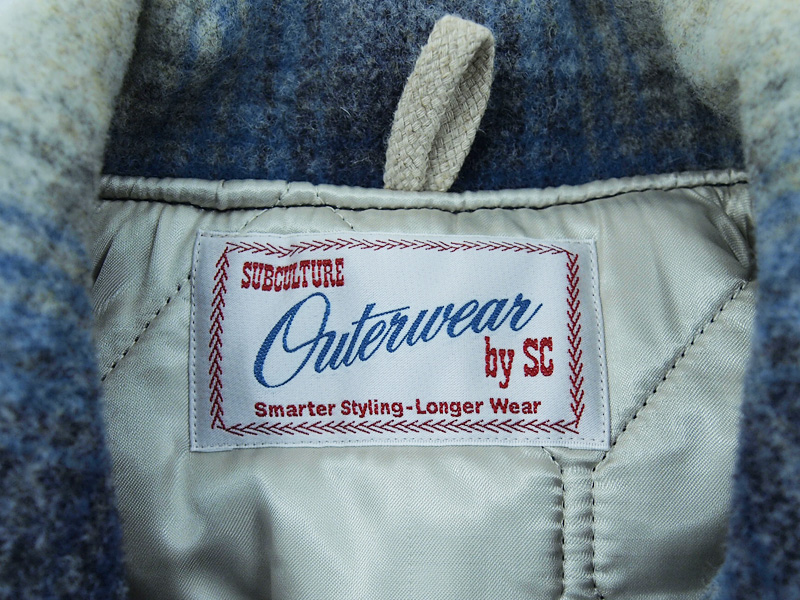 Subculture 'OMBRE CHECK WOOLSPORT JACKET'オンブレチェック ウール