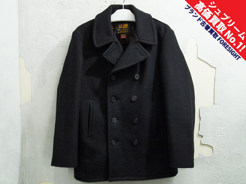 Supreme × Schott 'Peacoat'ピーコート Pコート ショット M メルトン