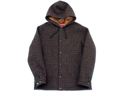 Supreme 'Harris Tweed Hooded Coach Jacket'ハリスツイード