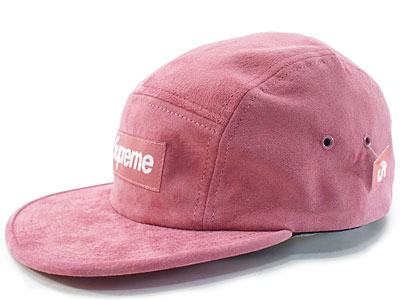 Supreme 'Suede Camp Cap'スエード キャンプキャップ Pink