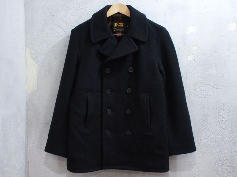 Supreme×Schott 'Peacoat'ピーコート Pコート M ショット 黒 ブラック