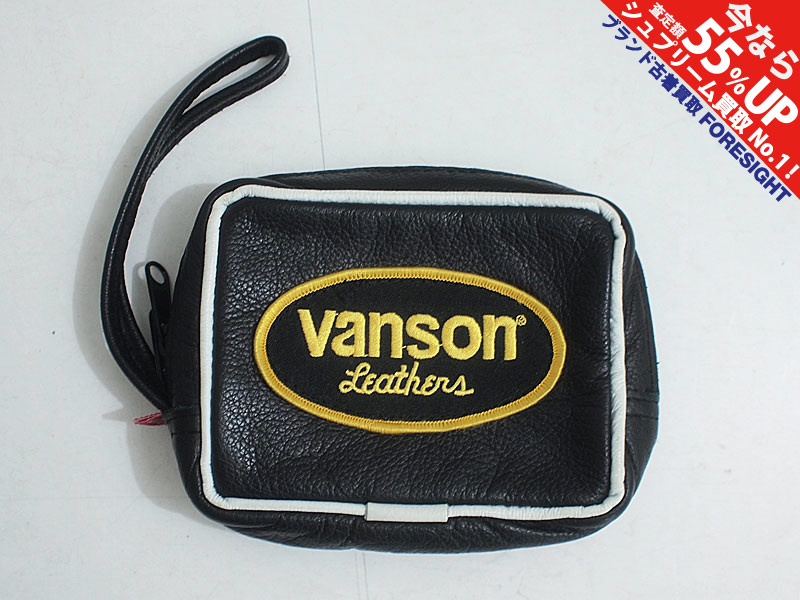 Supreme×Vanson 'Leather Wrist Bag'レザーリストバッグ バンソン 黒