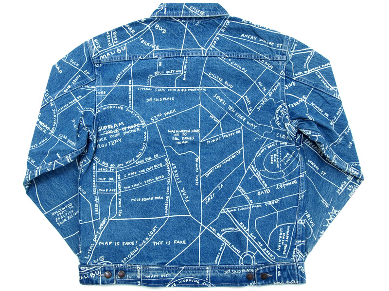Supreme 'Gonz Map Denim Work Jacket'デニムワークジャケット ゴンズ