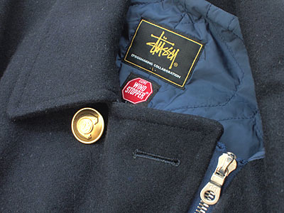STUSSY 'GORE WINDSTOPPER'Pコート ゴアウィンドストッパー L
