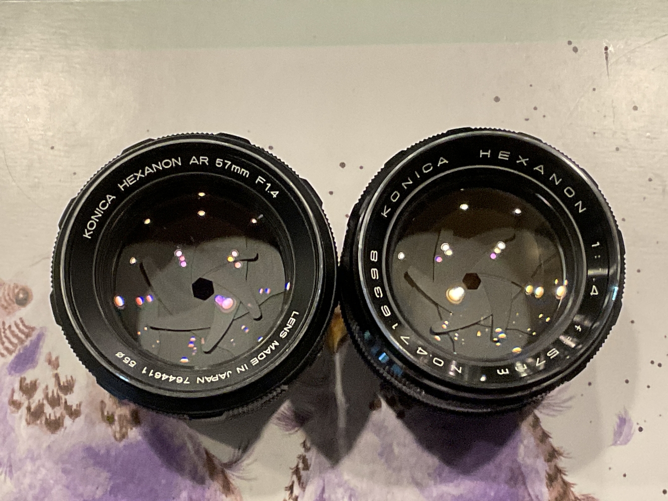Two Variants of Konica Hexanon 57mm f1.4, Disassembly