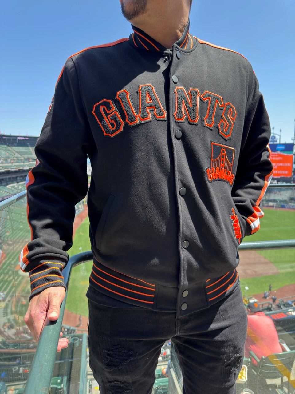 San Francisco Giants Game Day Jacket - Black & Orange – Fresh Society
