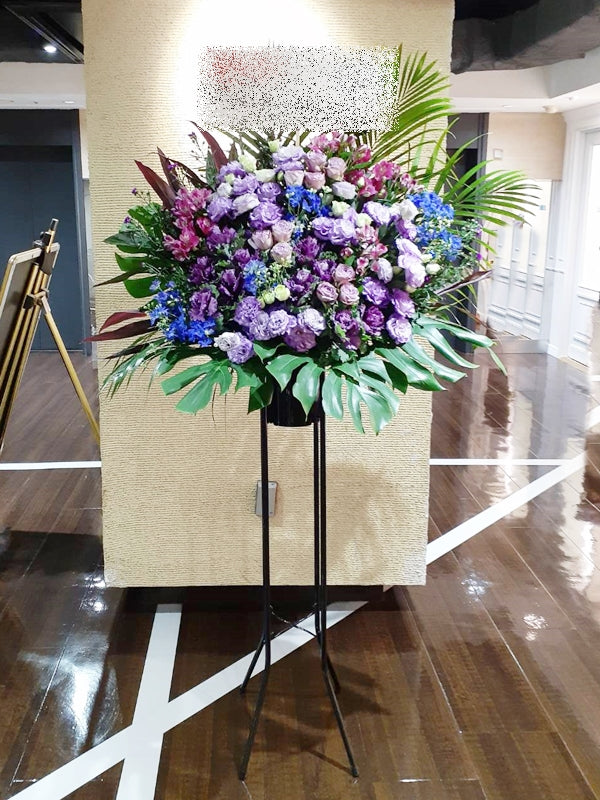 ブルーパープル系 スタンド花1段 soran-st1007 – Flower Shop Soran