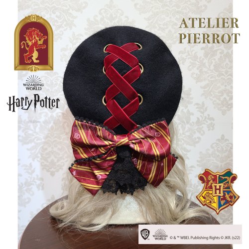 ATELIER PIERROT】ハリー・ポッター リボンブローチ付きレースアップ